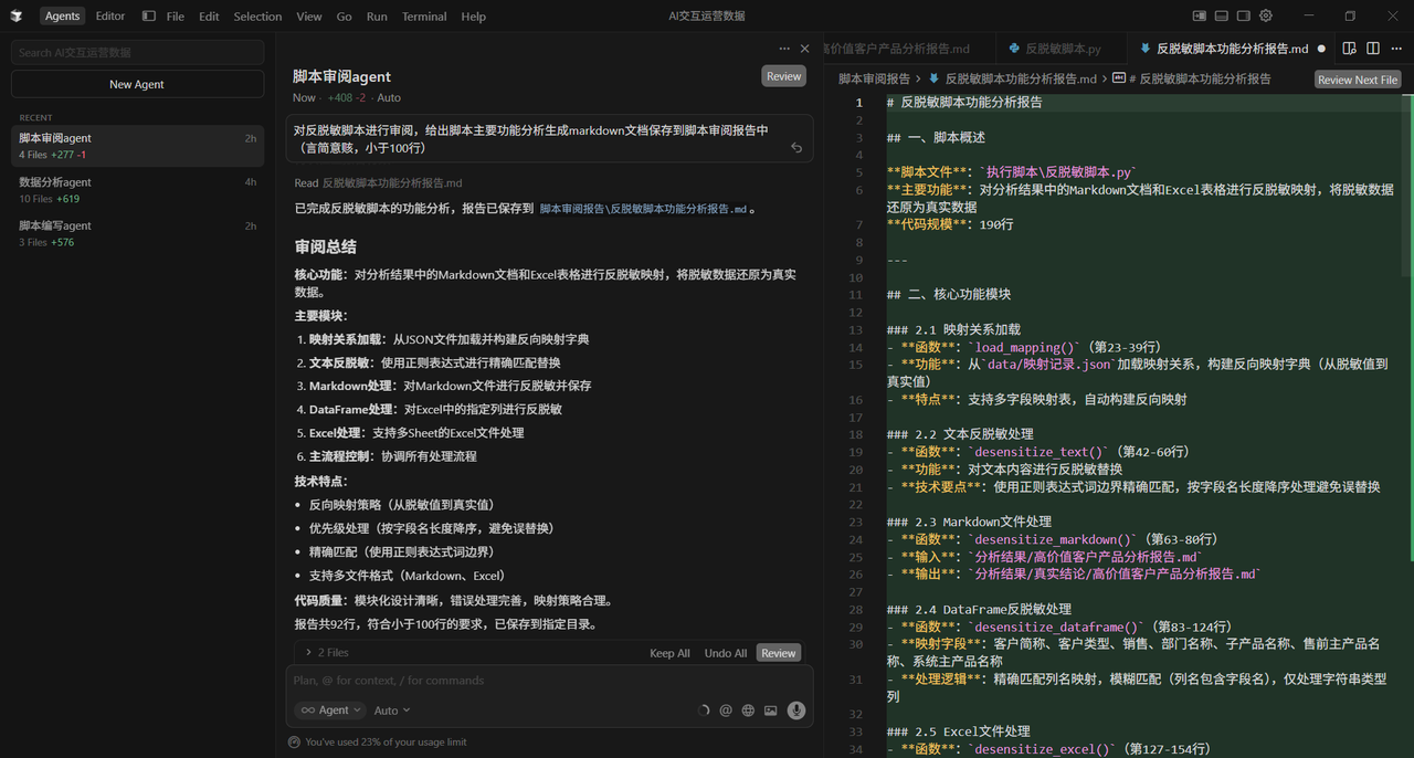 反脱敏审阅过程